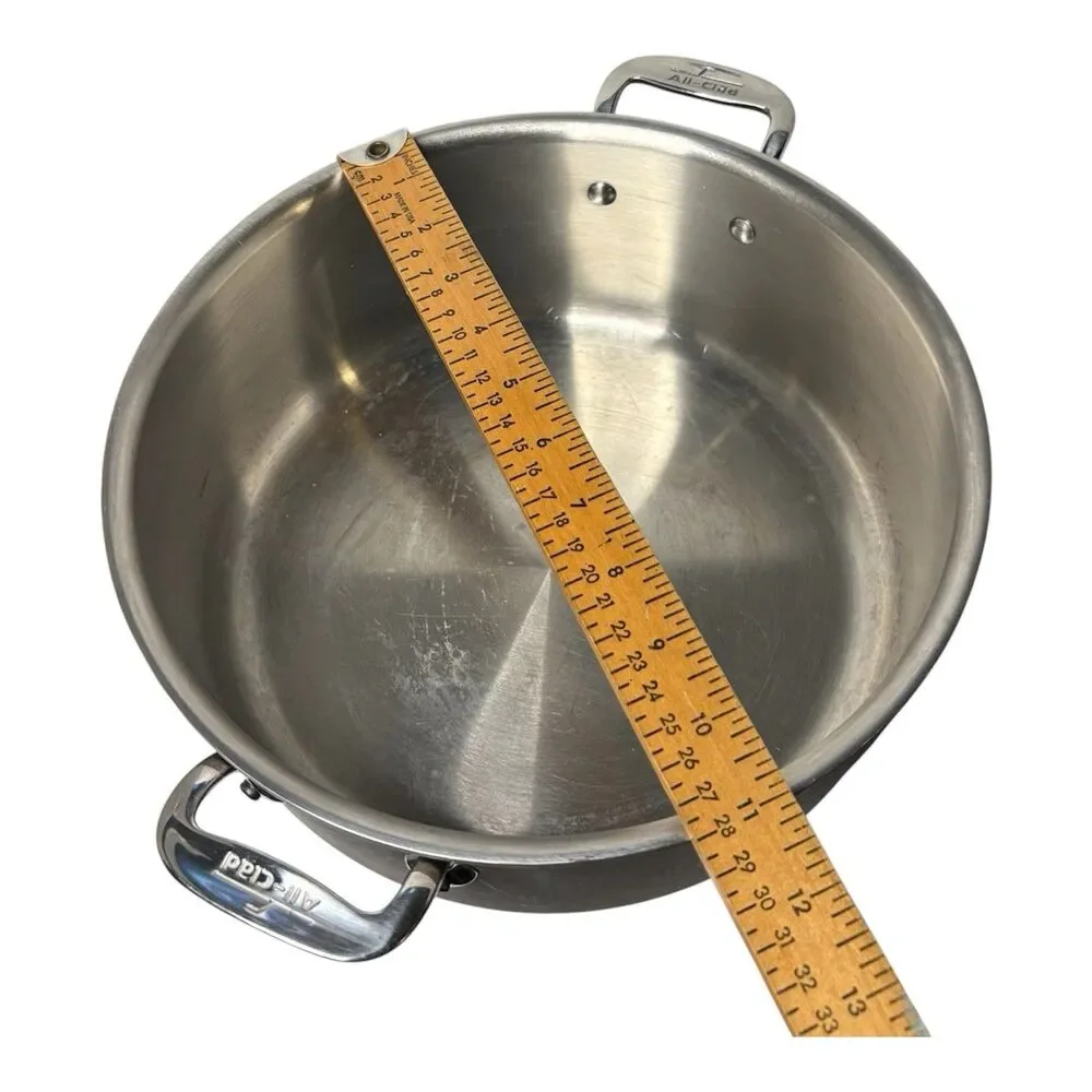 All Clad Stainless Steel Stock Pots Set of 2 - NO LIDS